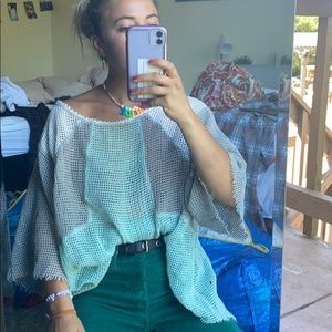 Oversized Free People color block top/tunic!!